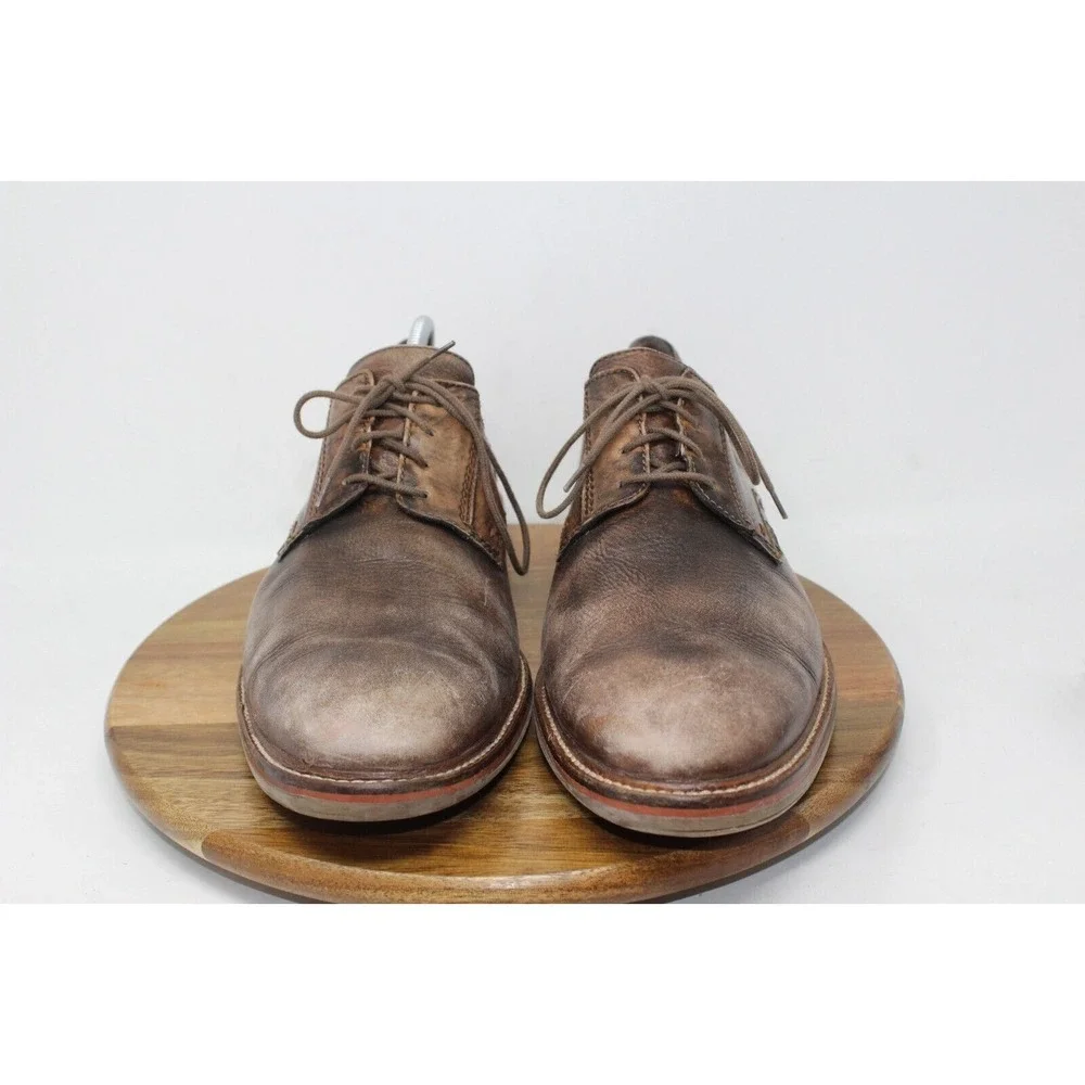 Mephisto Mens Waino Oxford‎ Size 12 Patina Brown Tan Leather Comfort Dress Shoe